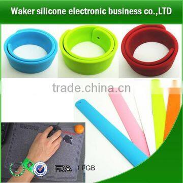 Oem Silicone Slap Bracelet Wholesale/plastic Bangles Cheap Bulk Silicone Slap Wristband Cheap Item to Sell