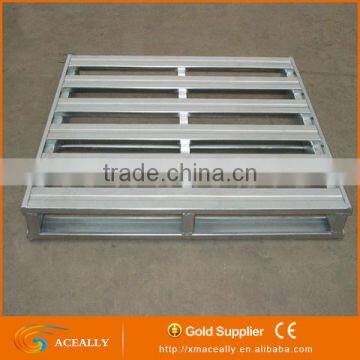 Two way entry stackable metal steel pallet