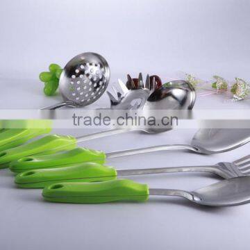 high quality ladle and truner set, colander cooking tools set