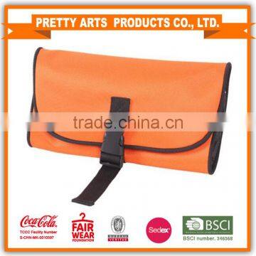 BSCI SEDEX Pillar 4 really factory 2016 New fashion foldable Polyester Cosmetic Bag