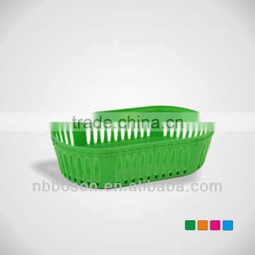 2pk oval plastic basket--25*15*6cm