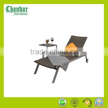 Garden furniture outdoor rattan furniture wicker chaise lounge