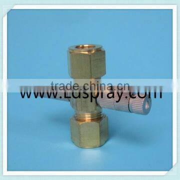 Brass Threaded Ferrule Type 3/8 Through Connector With One Two Holes photo-5