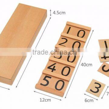Wooden Mathematics Teaching Aid Montessori Segen Board photo-5