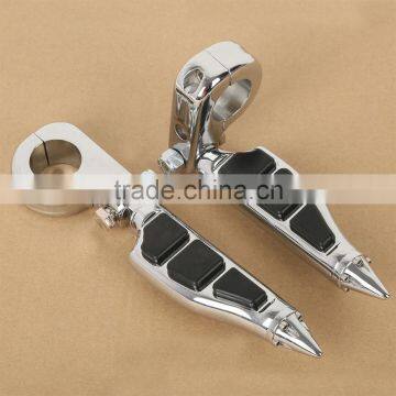 1.25" Engine Guards Male Mount Stiletto Style Footpegs & Mounts For Honda Yamaha photo-2
