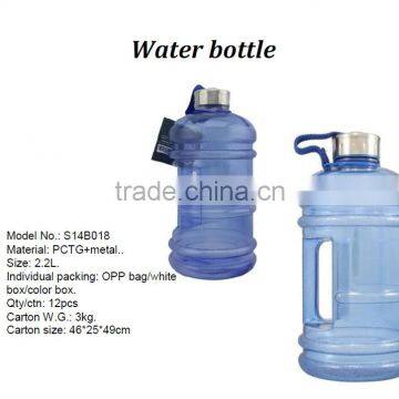 LOW MOQ!Cheap 2.2 Liter Clear Plastic Water Jugs With Lids/Water Jug With Side Handle/Drinking Water Plastic Sports Bottle Mega photo-3