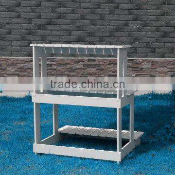 Wood Plastic Flower Pot Stand photo-3