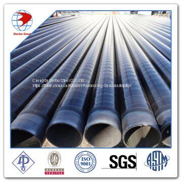 API 5L X60 ERW Steel Pipe 3PE Coated Beveled End