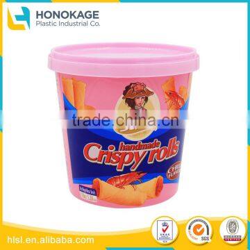 Plastic Round Container Food Packaging for Biscuit, Plastic Cup Factory Maker