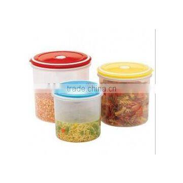 custom food grade round plastic containers with lids