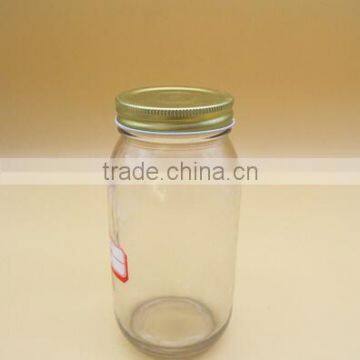 Round glass jar round honey jar glass container with lid