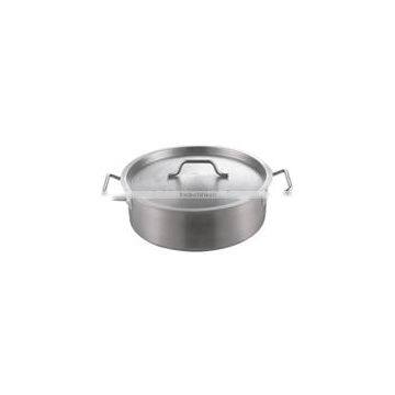 Two Handle Sauce Pan Saucepan Cooker Family Restaurant Hotel Usage Shot Body Stainless Steel Soup Pot with Lid