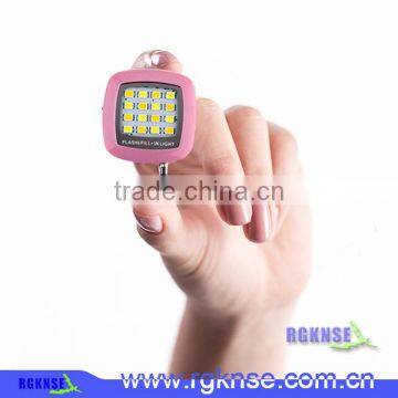 New Products 2016 ABS Front Camera Flash, Extenal Mini Selfie Led Flash Light With 16 Led Lights photo-6