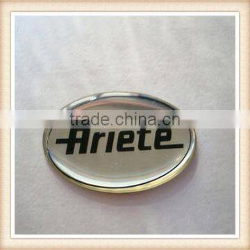 Custom epoxy sticker/ Soft Enamel brand logo Aluminum standard Drop rubber in Aluminum plate with adhesive price favorable 02