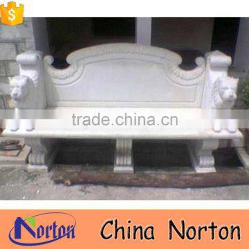 lion statue marble outdoor park bench for wholesale NTS-B155X