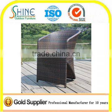 Restaurant Dining PE Rattan Chair for Rattan Furniture Outdoor