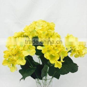 Yellow Hydrangea Flowers Artificial