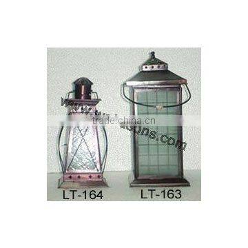 Silver metal lantern for wedding decoration