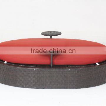 Resort Rattan Pool Furniture Resin/ Leisure Outdoor Sun Lounger/chaise/beach/ photo-2