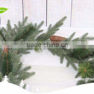 GNW CHGR-1607024 Customized Promotional Hanging Ornament Pine Needle Christmas Garland for Sale photo-2
