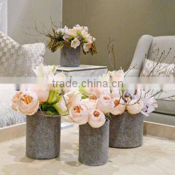 2017 china hot sale high quality handmade promotional new product handmade home decoration felt flower vase painting designs