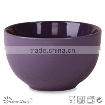 Two Tone Glazed Ceramic Rice Bowl Manufacturer photo-3