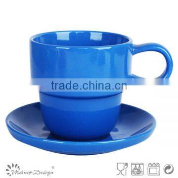 Solid Colour Cup Saucer Cheap High Quality Modern Style for Gift photo-4