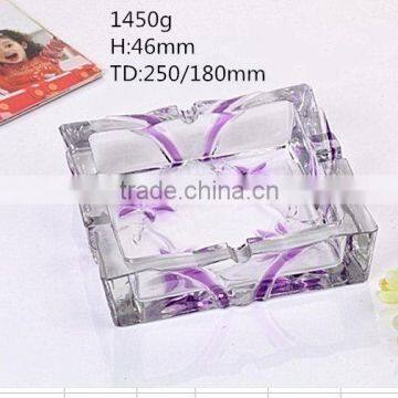Wholesale High Quality Cheap Ashtray printed glass ashtray