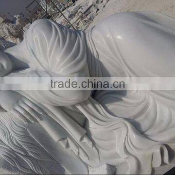 China Supplier Hot Sale Stone Carving Mabrle Sleep Sculpture Statue for Girl photo-2