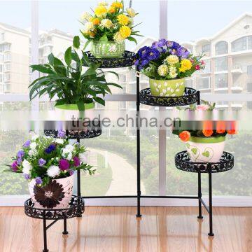 2016 Continental Style Metal Hanging Corner Flower Pot Stand