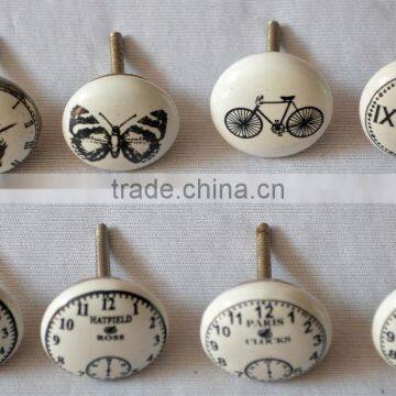 Unique Design Mix Pattern Hand Painted Dresser Knobs photo-2