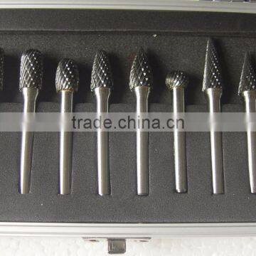 Tungsten Carbide Burr Rotary Cutter Files Set CNC Engraving Bit