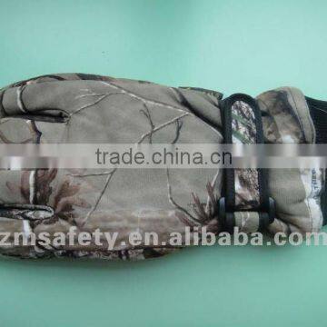 3M lining camouflage ski gloves