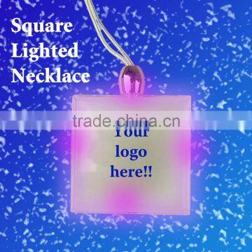 Square Shape Flashing Necklace