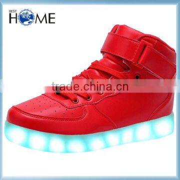 High cut light up Led shoes fashion Led sneaker 7 color change Led shoes