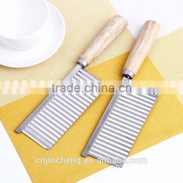 Factory Wholesale High Quality Wood Handle Potato Cutter Knife photo-6