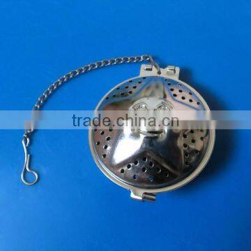 Stainless Steel Star smile face Tea Strainer