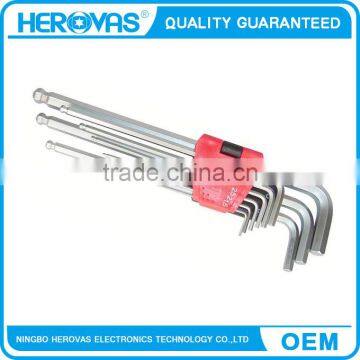 Chinese manufacturer 9 pcs OEM hardened star allen key