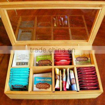 2016Fashion bamboo tea box