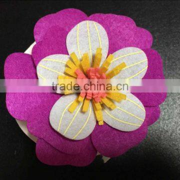 felt flower brooch pin