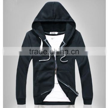 Thick Plain Black Cheap Hoodies For Men