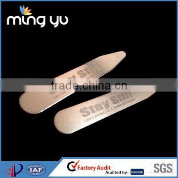 High Quality 2.25" 2.5" 2.75" 3" Stainless Steel Metal Customized Engraved Collar Stays