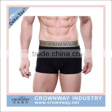 cotton spandex men underwear boxer shorts With custom elastic Waistband