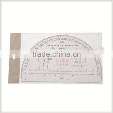 Kearing Brand Manufacture 9" Inches Half Moon Military Protractor /military Round Protractor for Pinpoint Mapwork #KMP-3 photo-3