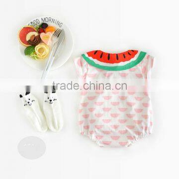 2017 Super Lovely Watermelon Printed Pack Hip Infant Climbing Clothes photo-3
