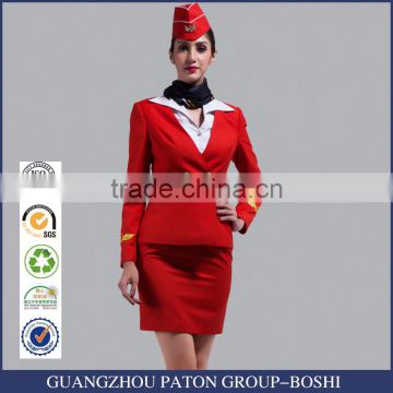 Custom High Quality Airline Uniform For Stewardess