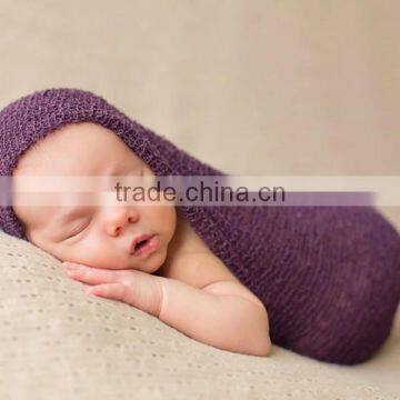 2016 new style china alibaba wholesale cute boutique new born wrap 35*150cm for photo as gift