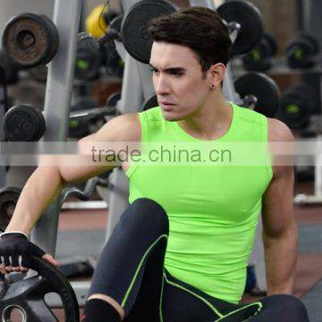 92%polymide 8%spandex Tank Top Fitness Apparel for Men Elastic Fashion Style Tops