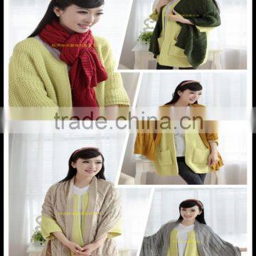 Promotional Cheap Price High Quality Popular Lovely Girl Winter Knitted Acrylic Head Scarf photo-4