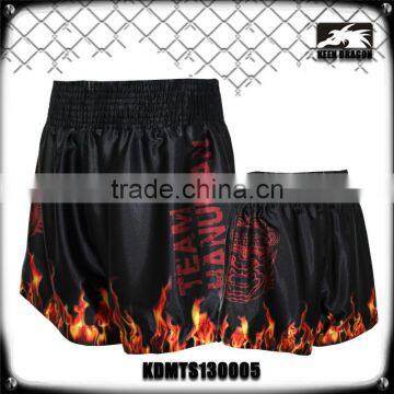 Men's Boxing Garment 100% Polyester Satin Firepower Printed Mma Muay Thai Fight Shorts photo-1